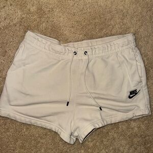 Nike cream shorts
